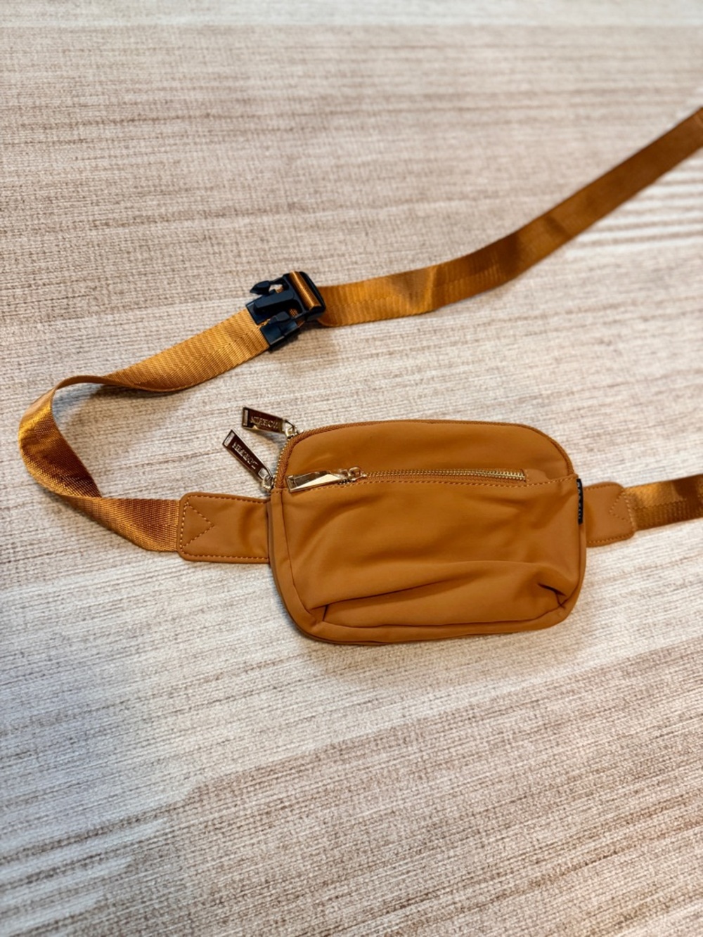 Lululemon Inspired Crossbody Belt Bag | Like New | Copper & Gold | Med/Small |
